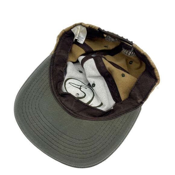Vintage 90s Ducks Unlimited Faded Spell Out Snapback Hat Cap Brown Green USA - Picture 4 of 5